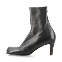 ボッテガヴェネタ ブロック レザー ショートブーツ 37.5 レディース