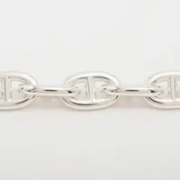 エルメス シェーヌダンクルMM ブレスレット 14コマ 925 54.4g