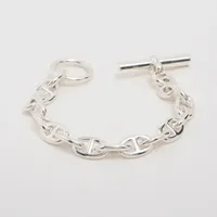 エルメス シェーヌダンクルPM ブレスレット 16コマ 925 33.8g