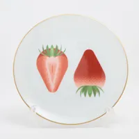 エルメス カオルミ プレート 陶器 ホワイト 底印「チューリップ