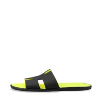 HERMES ブラックレザーサンダル イズミール 41