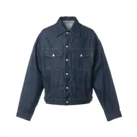 プラダ トライアングルロゴ 22AW コットン デニムジャケット 38
