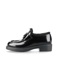 プラダ　ブラッシュドレザー　パテントレザー　モノリス　ローファー　37 楽天市場】PRADA(プラダ) モノリス ブラッシュドレザー ポイン