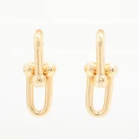 ★SALE★【ティファニー】リンク　ハート　ピアス　457 ティファニー ハードウェア リンク ピアス 750(YG) 12.0g