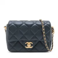 【超美品】 シャネル ミニマトラッセ 20 シングルフラップチェーン ＃106 シャネル ミニ マトラッセ 20 フラップバッグ チェーン