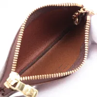 【美品】LOUIS VUITTON　クレ モノグラム M62650 　男女兼用 ヴィトン モノグラム ポシェットクレ M62650 ブラウン キー