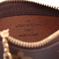 【美品】LOUIS VUITTON　クレ モノグラム M62650 　男女兼用 ヴィトン モノグラム ポシェットクレ M62650 ブラウン キー