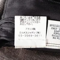 ■ 45438★年 HERMES マルジェラ期 スカート 38 ダークグレー □ 45438☆年 HERMES マルジェラ期 スカート 38 ダークグレー