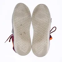 エルメス デュエル ニット スニーカー 43 メンズ パープル インソール