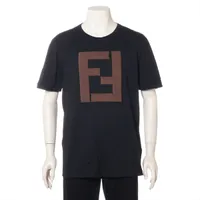 【高級】FENDI ズッカ カットソー Tシャツ 半袖 ブラウン イタリア製 classic_71012108