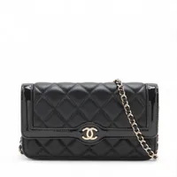 CHANEL チェーンショルダー 2.55 パテントレザーショルダーバッグ シャネル 2.55 コットン×パテントレザー チェーンショルダー