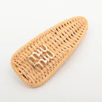 ミュウミュウ ロゴ ヘアクリップ プラスチック ブラック