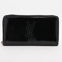 サンローラン YSLロゴ レザー ジップウォレット イヴサンローラン YSLロゴ 型番 パテントレザー ラウンドジップ