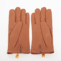 エルメス ケリー グローブ 6 1/2 レザー ブラウン A3791003