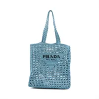 プラダ ムートン トートバッグ ブラック 1BG427 OZ028456｜中古