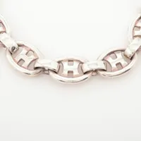 エルメス Hロゴ チェーンブレスレット シルバー エルメス Hロゴ ブレスレット 925 35.7g シルバー ヴィンテージ