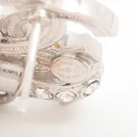 ココマーク リボン B23S ピアス(両耳用) メタル×ラインストーン シルバー シャネル ココマーク リボン B23S ピアス(両耳用) メタル×ライン