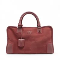 ロエベ　アマソナ　スエード　ブラウン LOEWE ロエベ ハンドバッグ アマソナ32 スエード レザー