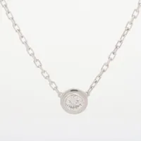 カルティエ ダムール SM ダイヤ ネックレス 750(WG) 3.0g