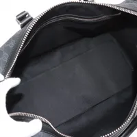 グッチ GGスプリーム PVCxレザー 2WAYボストンバッグ ブラック