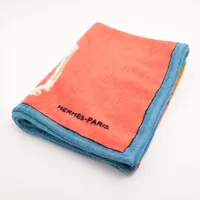 エルメス ビーチタオル コットン レッド A3791683｜中古ブランド