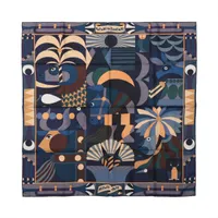 【暖色で華やぐ】HERMES カレ 90《Parade & Fanfare》ジョーヌ 暖色で華やぐ】HERMES カレ 90《Parade & Fanfare》ジョーヌ