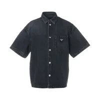 プラダ トライアングルロゴ 24年 コットン デニムジャケット XL