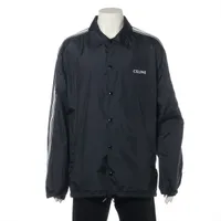 セリーヌ 22AW ウール×ナイロン ブルゾン 44 メンズ ブラック