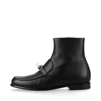【人気】エルメス ケルシーアンクルブーツ エルメス ケルシー 24AW レザー ショートブーツ 37.5 レディース