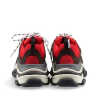 限定カラー　バレンシアガ トリプルエス ブラック レッド 41 バレンシアガ トリプル S ブラック レッド size 41 - メルカリ