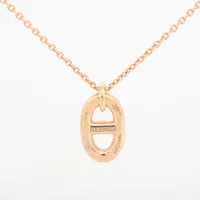エルメス シェーヌダンクル ファランドール ネックレス 750(PG