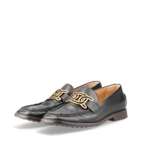 HERMES 黒 レザー ローファー 35.5 エルメス ホット レザー ローファー 35.5 レディース ブラック