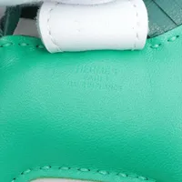 (エルメス)ロデオＰＭ ミント×マラカイト×ブルーブリュム エルメス / HERMES ロデオ PM バッグチャーム セサミ/クレ