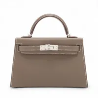 【良品】HERMES ソヤ SOYA シルバーケリーカディナ　サイズ6 1/2 ランク N 新品 HERMÈS エルメス ケリー25 セリエ ブラック (89