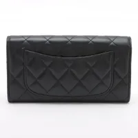 【入手困難/ギフトにも】CHANEL ロングウォレット ゴールド金具 楽天市場】≪Brand new≫ CHANEL Flap Long Walette Black Gold