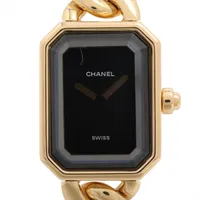 シャネル プルミエール Lサイズ クォーツ ブラック文字盤 Vintage シャネル CHANEL｜プルミエール｜クォーツ・1980年代製