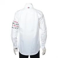 新品 未使用 トムブラウン イタリア製 長袖 シャツ ワンピース シルク M〜L トミー ヒルフィガー TOMMY HILFIGER スカーフミディシャツ