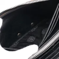 取下げ前セール★超レア★クロムハーツ★レザー★レディース クロムハーツ REC F ZIP ウォレット レザー ブラック×マルチ