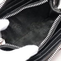 クロムハーツ REC F ZIP ウォレット レザー ブラック×マルチ