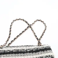 シャネル ツイード レザー マトラッセ 25 ショルダーバッグ CHANEL シャネル ツイード マトラッセ 25 ダブルフラップ