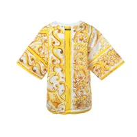 ドルチェ&ガッバーナ コットン Tシャツ 38 レディース イエロー
