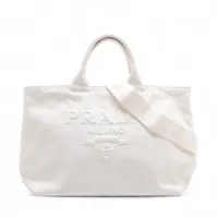 PRADA プラダ　カナパ　バッグ　トートバッグ ホワイト キャンバス 楽天市場】【バッグ】PRADA プラダ カナパ トートバッグ