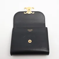 セリーヌ トリオンフ スモールフラップウォレット レザー