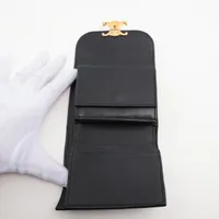 セリーヌ トリオンフ スモールフラップウォレット レザー
