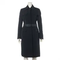 【人気モデル】プラダ☆ウール　ダブル　チェスターコート　ブラック　40サイズ PRADA プラダ ダブルブレスト ウール チェスターコート ロング