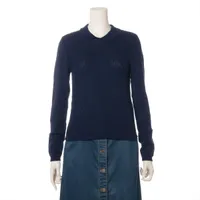 近年タグ✨フォクシー ワッフルノワール ニットコート 女優襟 ブラック 38 ロング丈 （3120FC）/ネイビー/ レディース ダッフルコート
