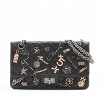【CHANEL】A37590 2.55 ラージ フラップ チェーン バッグ シャネル CHANEL 2.55マキシチェーンショルダー A37590 ブラック