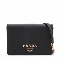 【極美品】PRADA チェーンウォレット レザー ブラック ゴールド 楽天市場】PRADA プラダ レディース小銭入れ付き二つ折り長財布