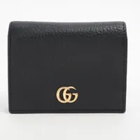 グッチ GGマーモント 456126 パイソンxレザー コンパクト