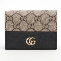 【極美品】グッチ マネークリップ GG エンボス レザー コンパクトウォレット GUCCI グッチ （GUCCI） エンボスロゴ ミニウォレット